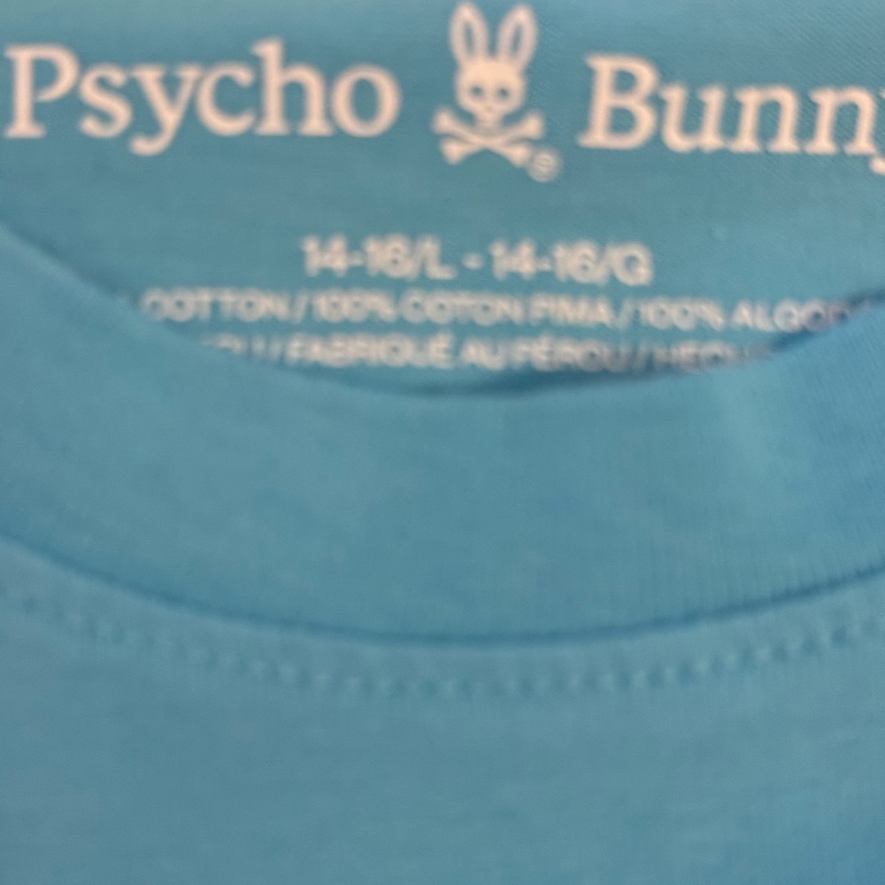 4 Psycho Bunny Kids Shirts Lot of 4! Green/Black/Red/Teal - Picture 5 of 13